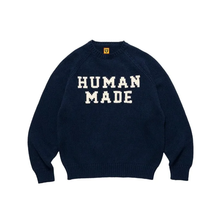 HUMAN MADE  |Crew Neck Casual Style Unisex Rib Blended Fabrics