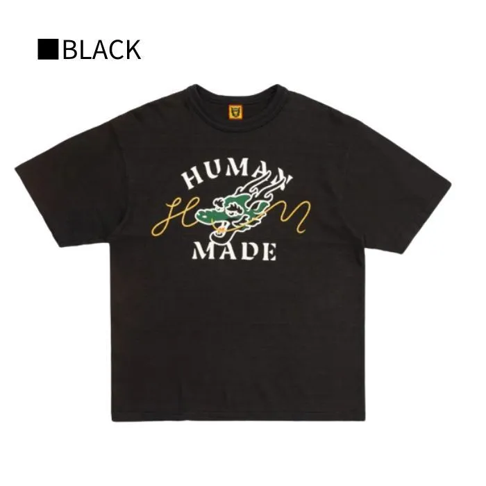 HUMAN MADE  |Crew Neck Unisex Street Style Plain Cotton Short Sleeves