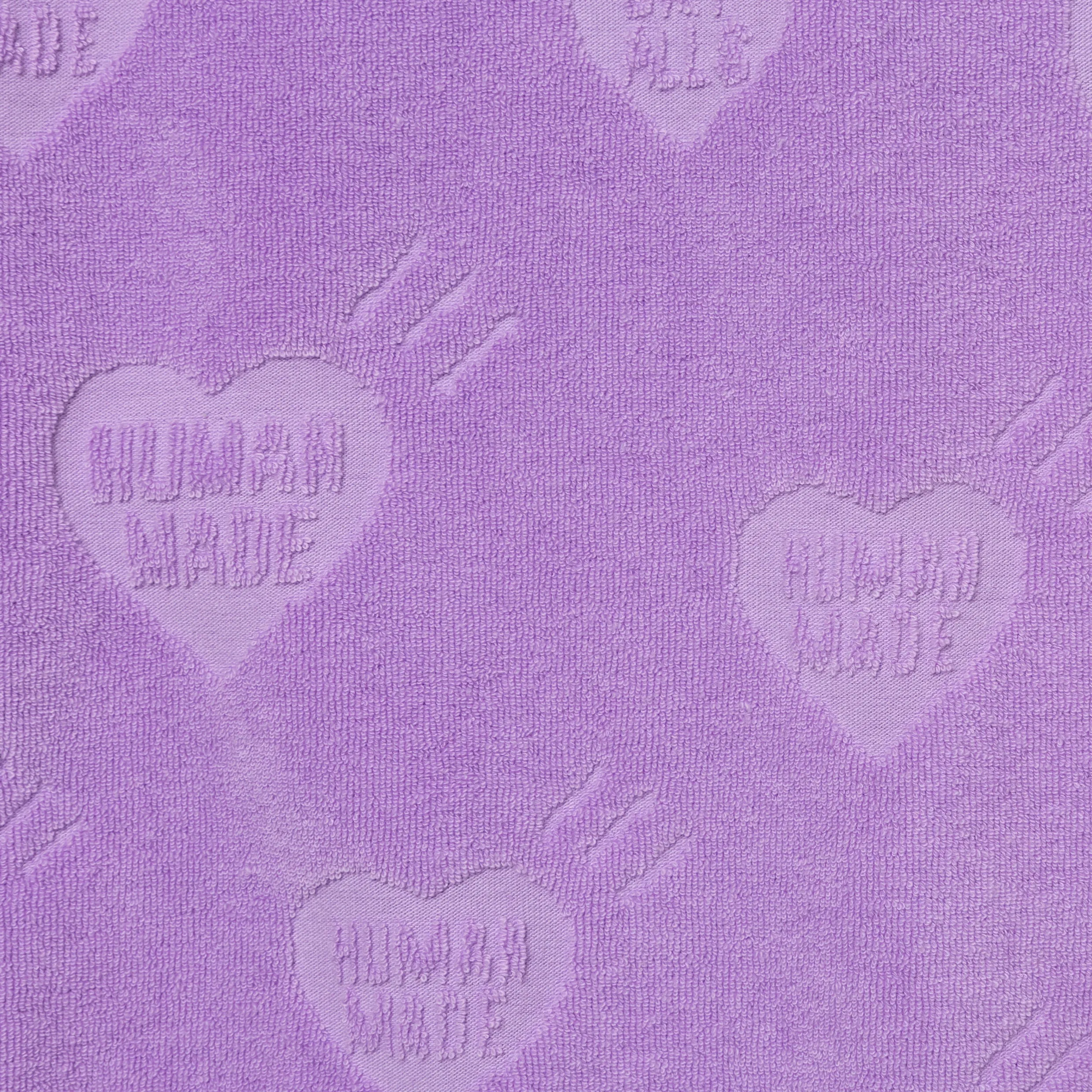 HUMAN MADE HEART PILE T-SHIRT - PURPLE