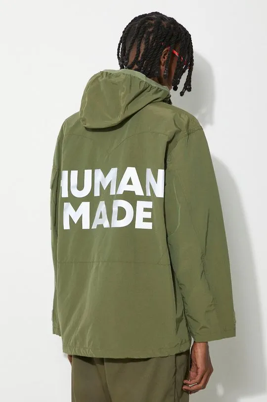 Human Made jacket Mountain Parka men's green color HM27JK004