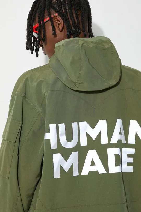 Human Made jacket Mountain Parka men's green color HM27JK004