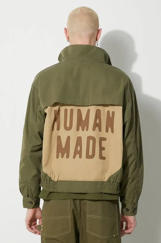 Human Made jacket Oxford Blouson men's green color HM26JK021