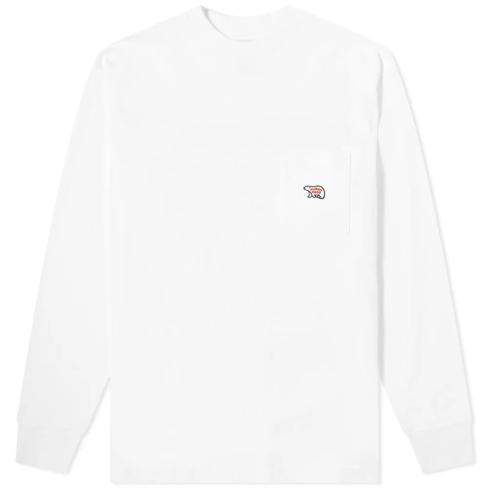 Human Made Long Sleeve Pocket TeeWhite