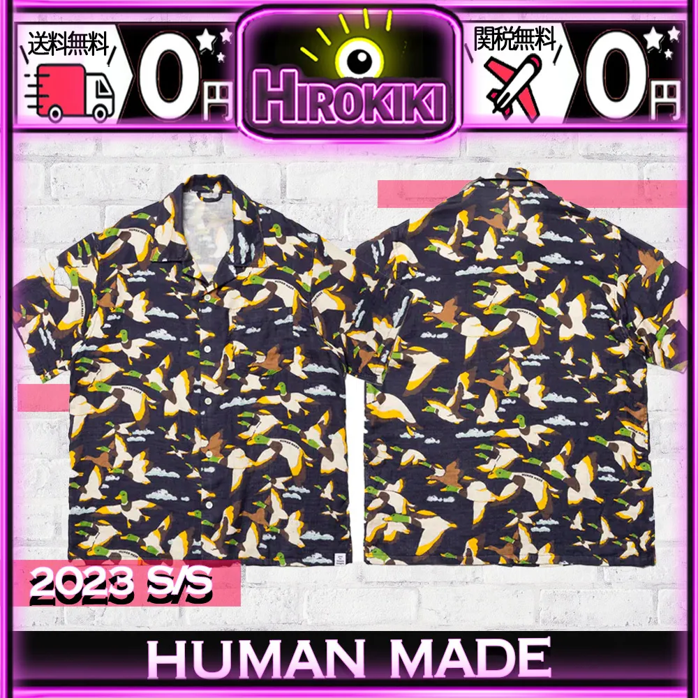 HUMAN MADE  |Unisex Street Style Collaboration Logo Shirts