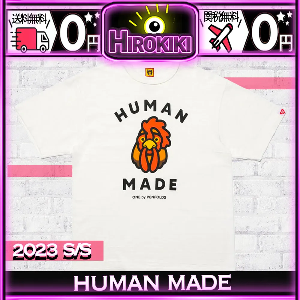 HUMAN MADE  |Unisex Street Style Collaboration Logo T-Shirts