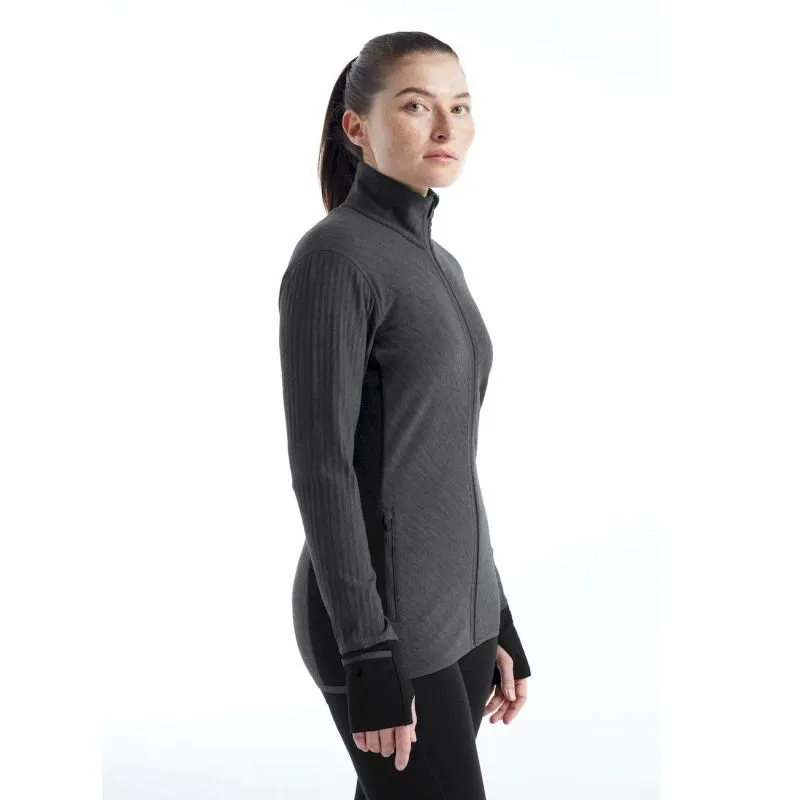 icebreaker  Descender LS Zip - Giacca in pile di merino - Donna