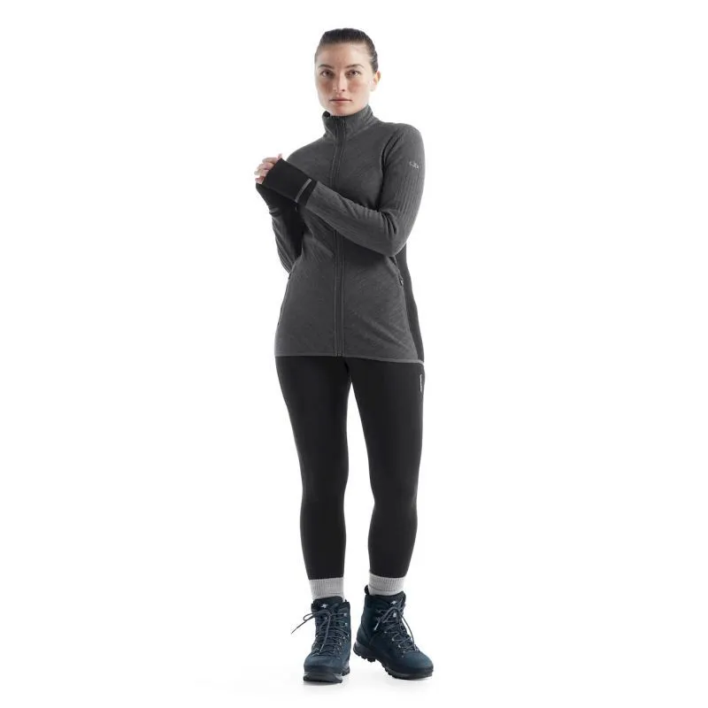 icebreaker  Descender LS Zip - Giacca in pile di merino - Donna