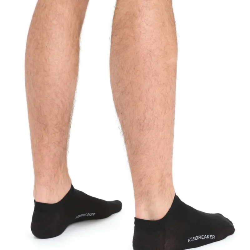 Icebreaker Merino Men's Lifestyle Fine Gauge No Show Socks - Black