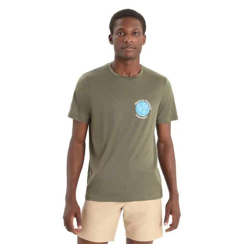 icebreaker  Tech Lite II SS Tee icebreaker Earth - Maglia merino - Uomo