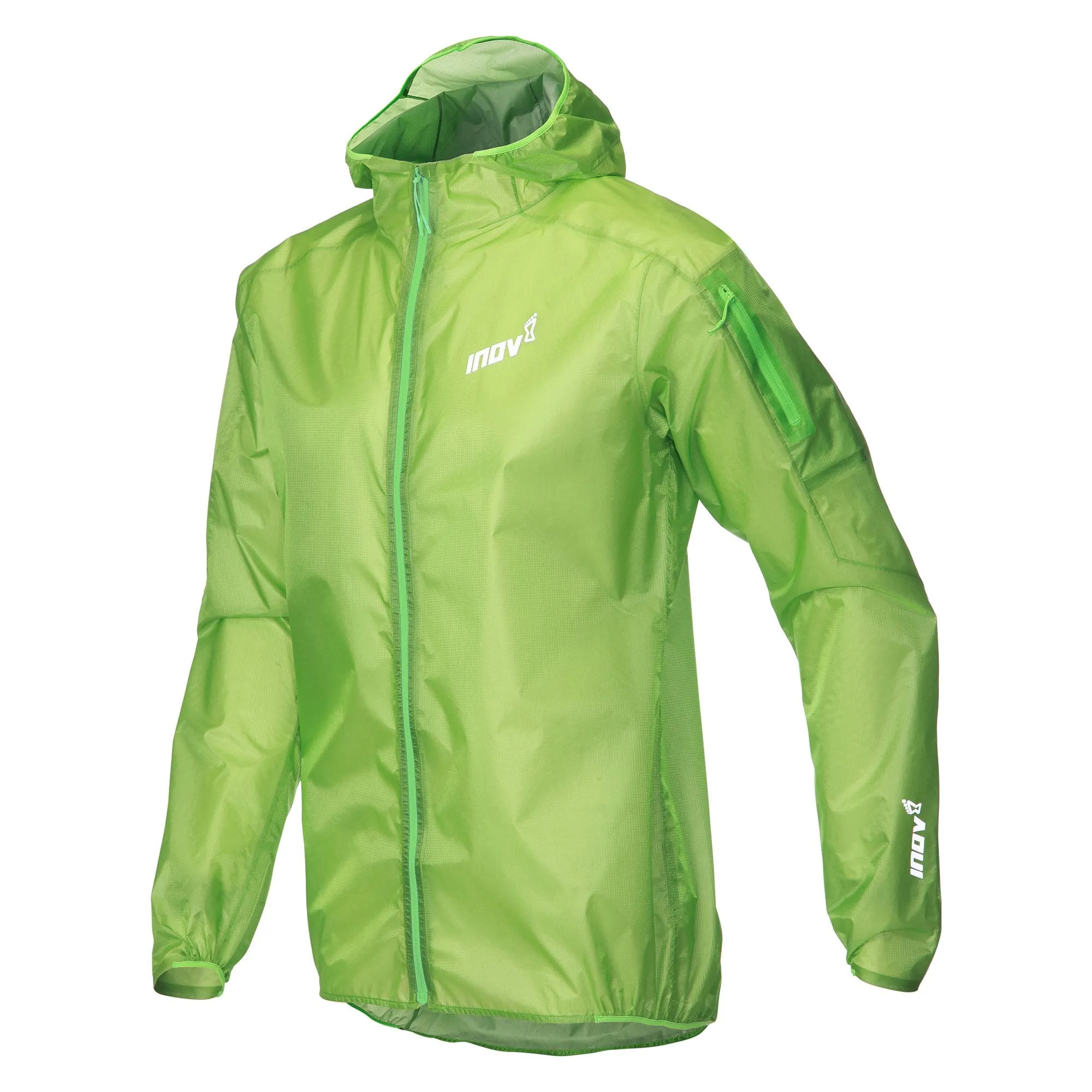 Inov8 Ultrashell Pro Men's Waterproof Full-Zip Running Jacket Green.