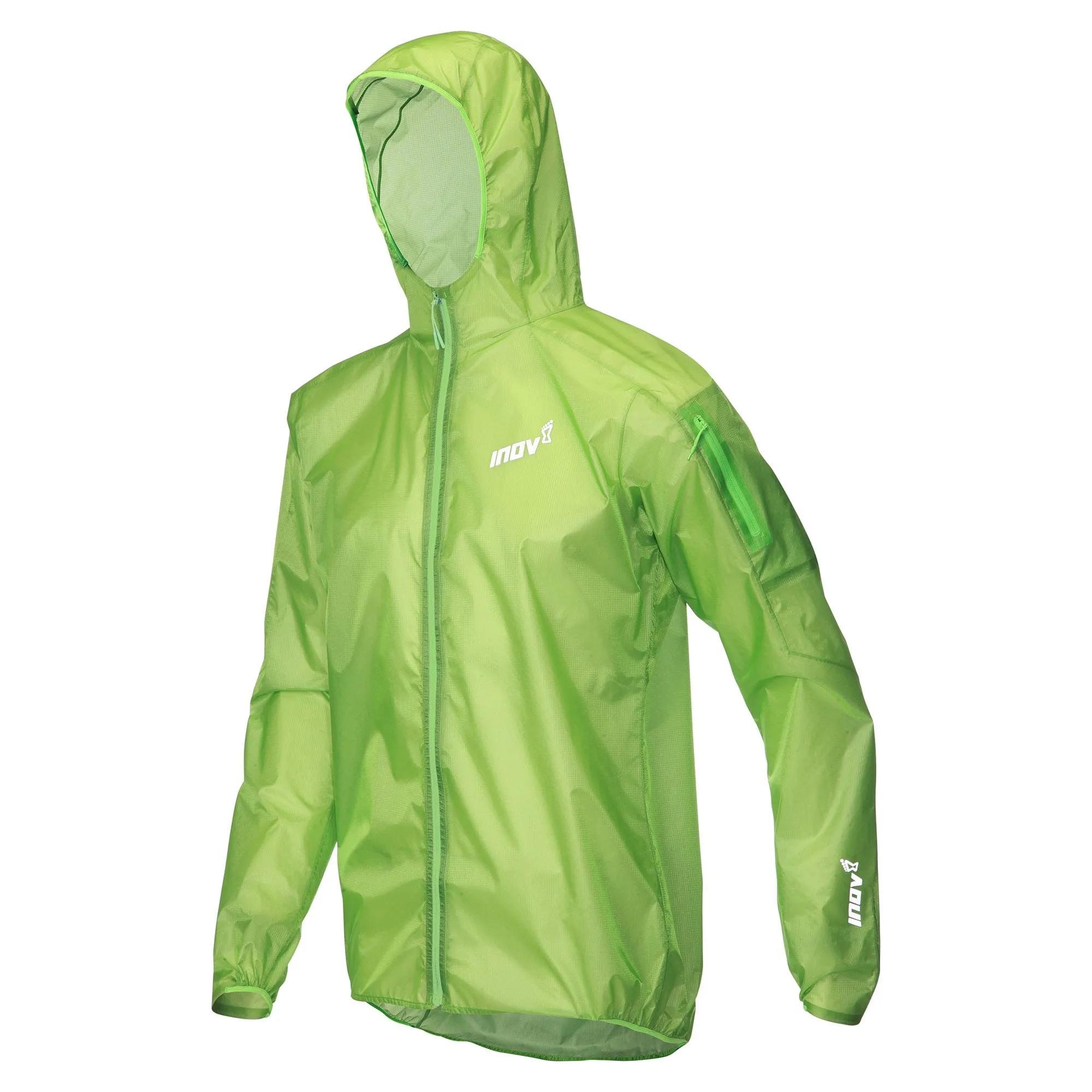 Inov8 Ultrashell Pro Men's Waterproof Full-Zip Running Jacket Green.