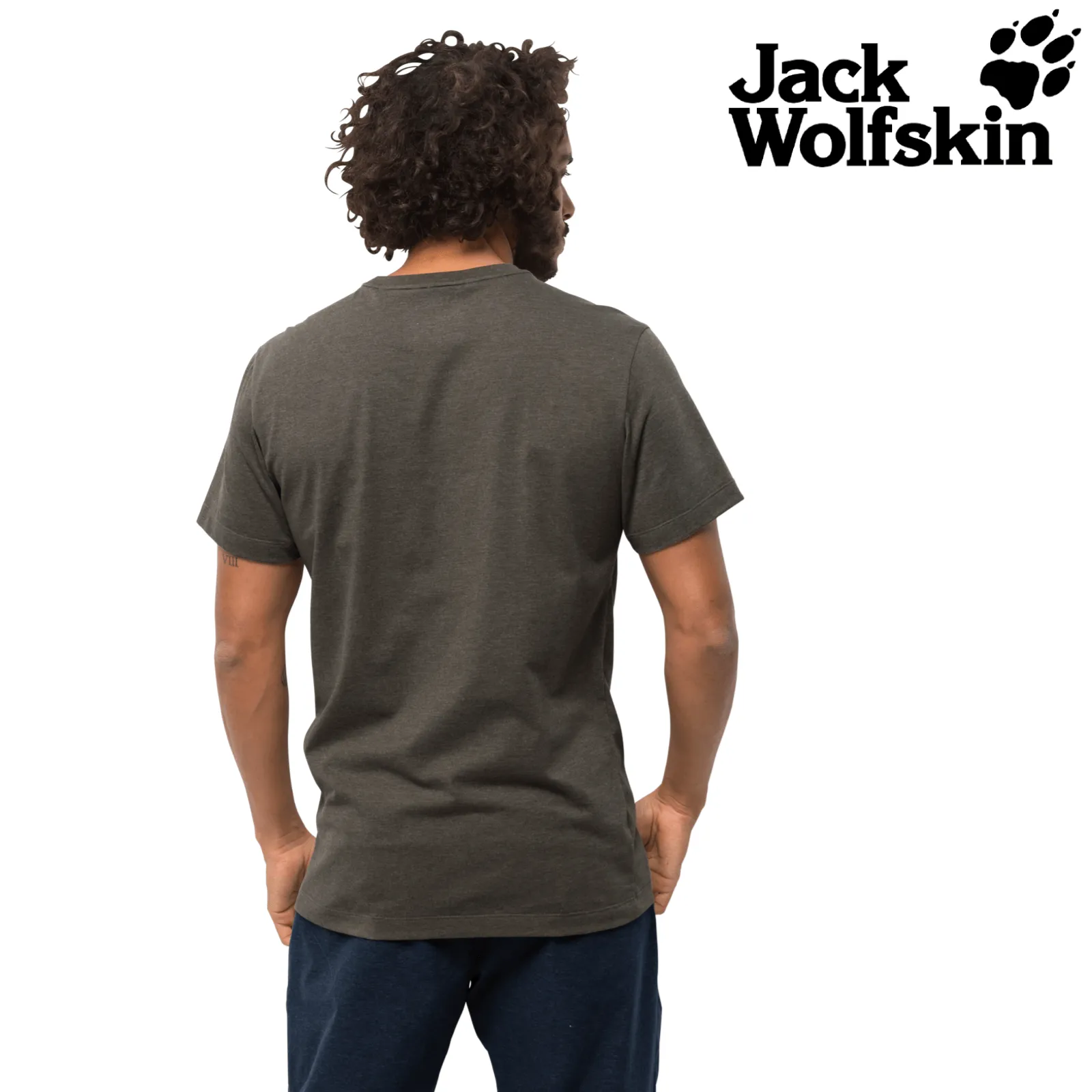 Jack Wolfskin Mountain T Mens  Short-Sleeve T-shirt Quick-drying Cotton Top