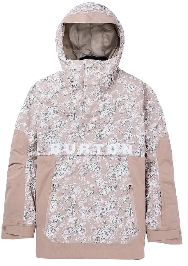 jacket Burton Frostner Anorak 2L - Snowfall Camo/Summit Taupe - men´s