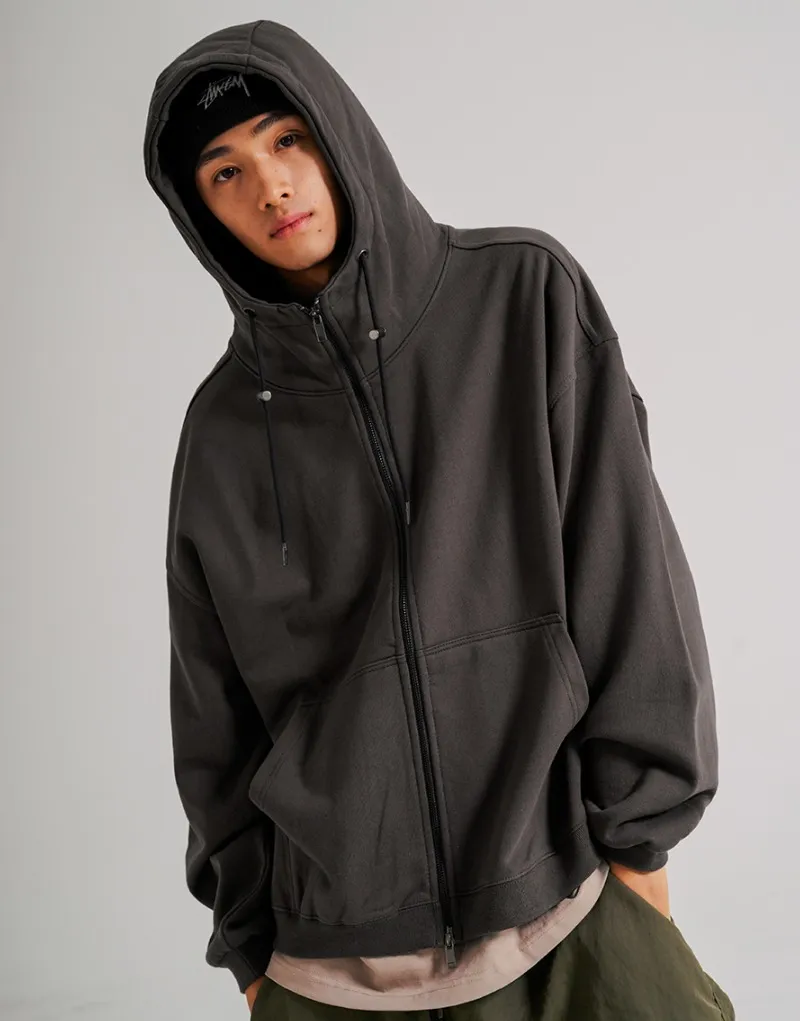 Jemut Highneck Heavy Hood Zip-Up