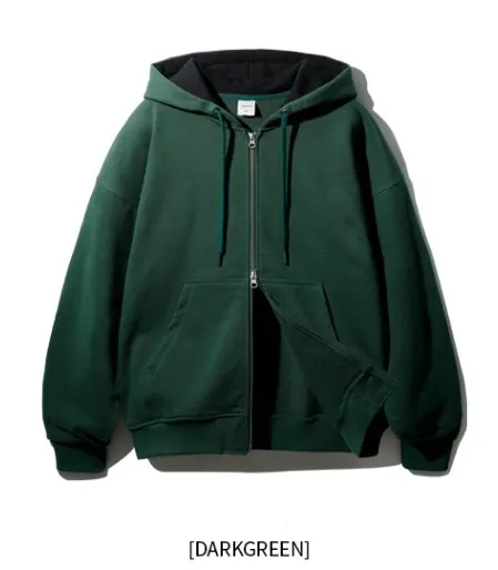 Jemut Stone Heavyweight Two-Way Hood Zip-Up Jacket