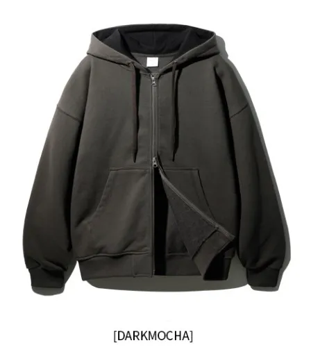 Jemut Stone Heavyweight Two-Way Hood Zip-Up Jacket