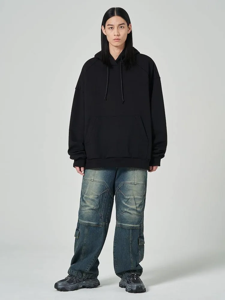 JUUN.J | Long Sleeve Plain Cotton Hoodies - Unisex Street Style