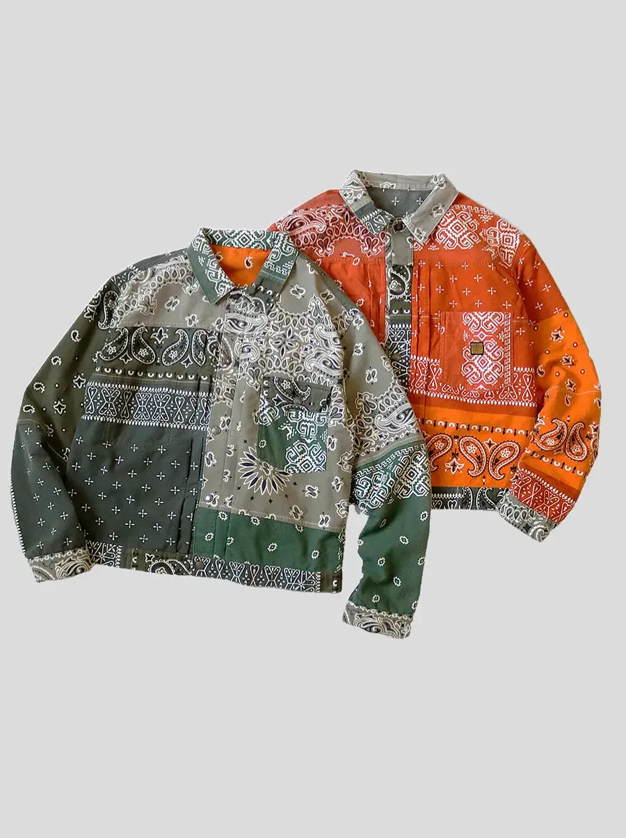 Kapital flannel reversible bandana jacket on time sale.