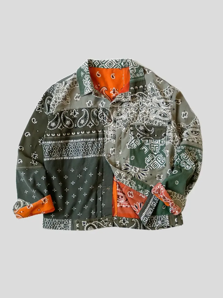 Kapital flannel reversible bandana jacket on time sale.