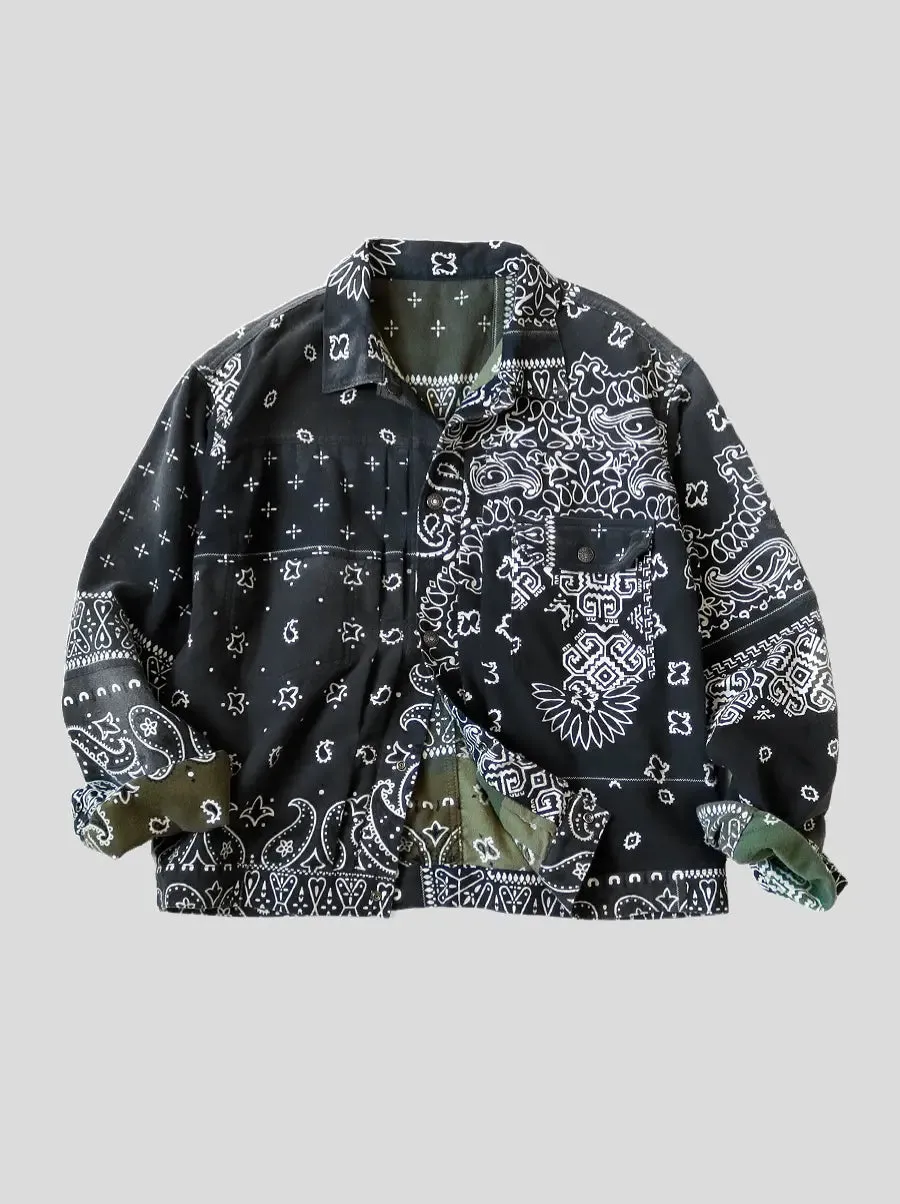 Kapital flannel reversible bandana jacket on time sale.