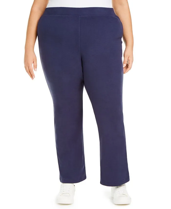 Karen Scott Women's Blue Warm Up Pants Size 0X