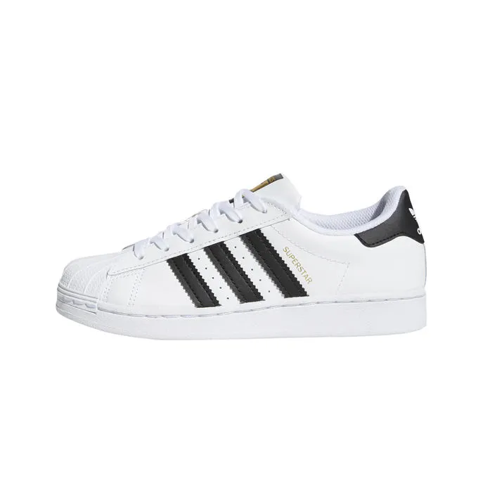 Kids White Black Superstar Sneakers