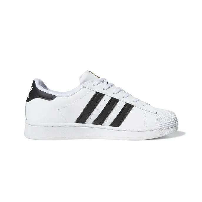 Kids White Black Superstar Sneakers