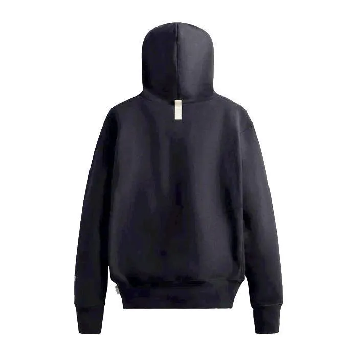 KITH NYC Plain Cotton Logo Hoodies- Unisex Street Style