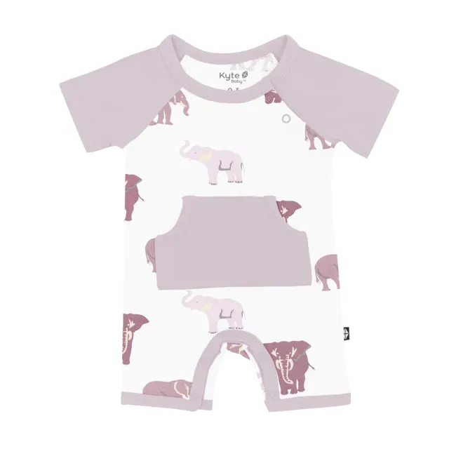 Kyte Baby Printed Shortall in Elephant