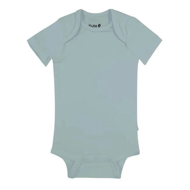 Kyte Baby Short Sleeve Bodysuit in Glacier