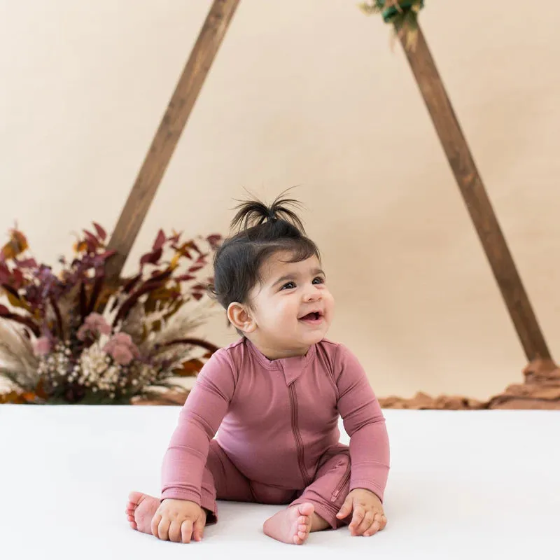 Kyte Baby - Zippered Romper in Dusty Rose