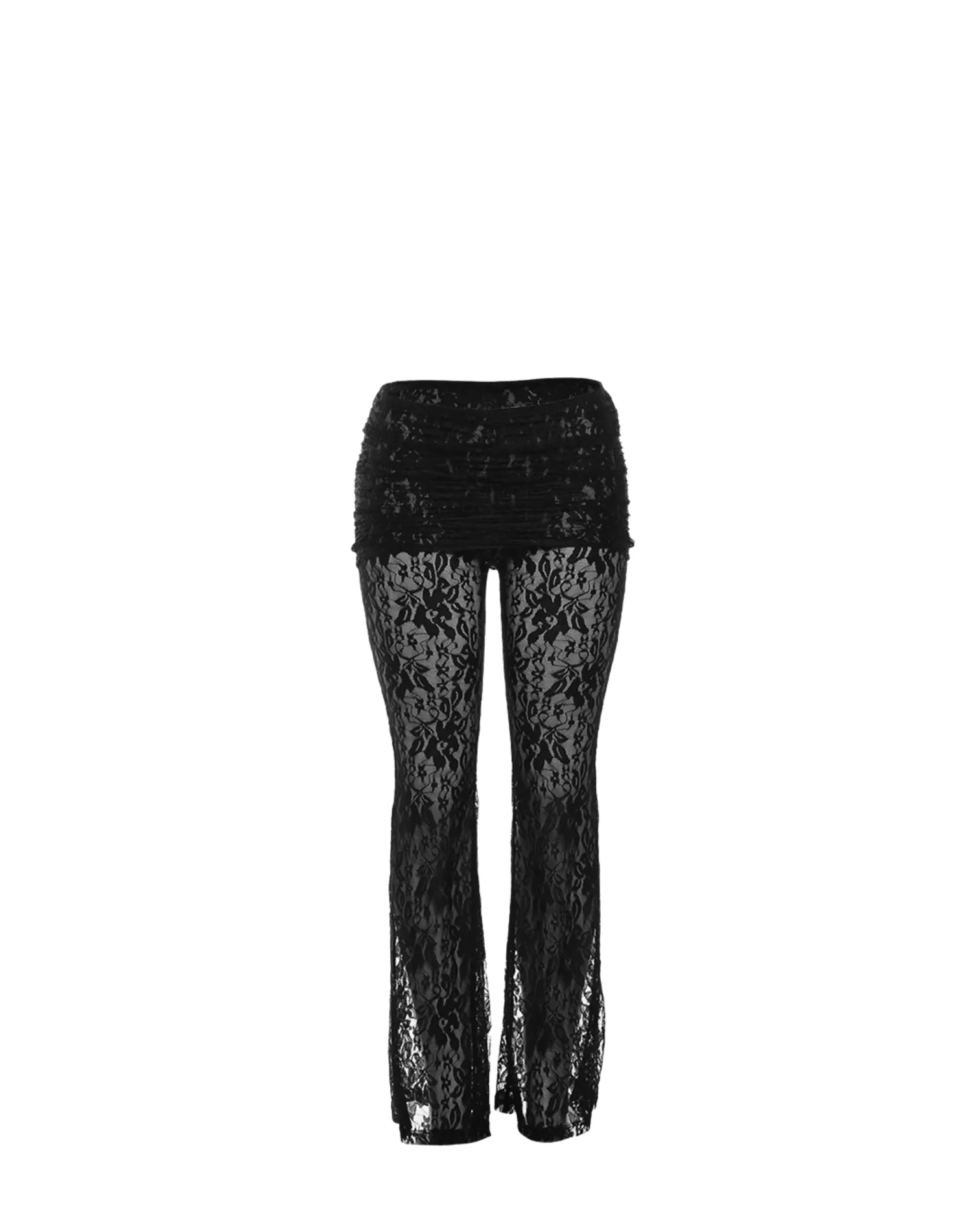 Lace Foldover Pants