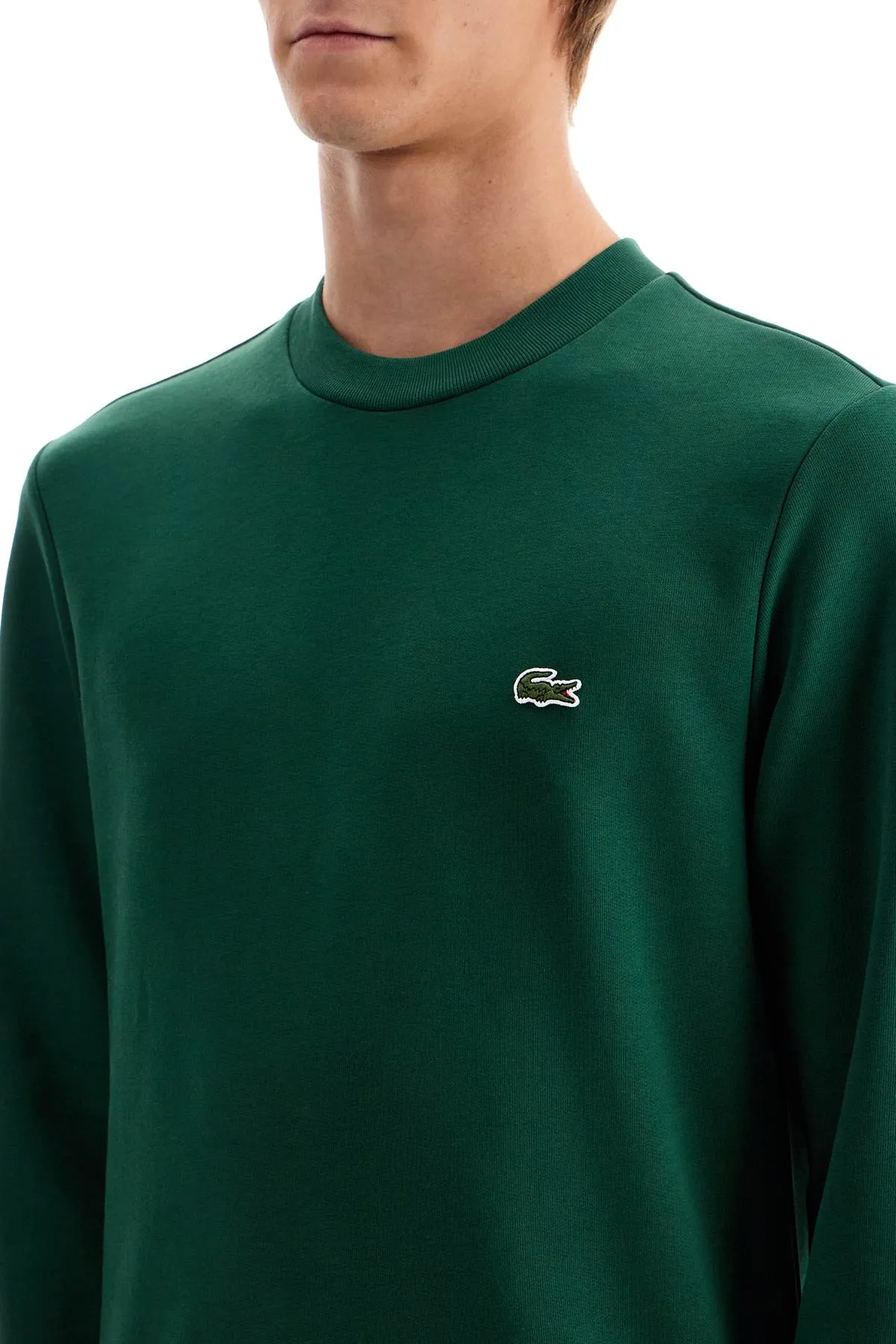 Lacoste Classic Fit Crewneck Sweatshirt   Green