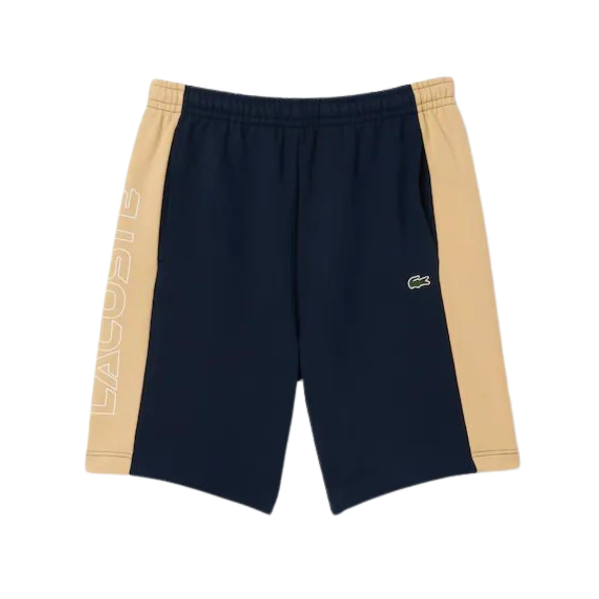 Lacoste Colorblock Fleece Shorts (Navy/Beige)