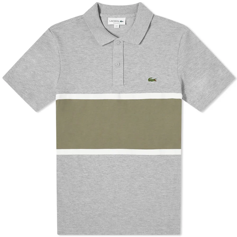 Lacoste Colour Block PoloGrey & Khaki