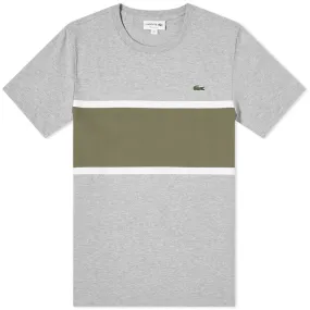 Lacoste Colour Block T-ShirtGrey & Khaki