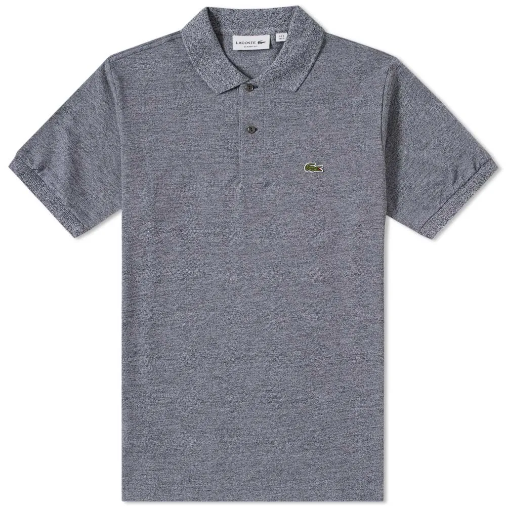 Lacoste Marl Pique PoloNavy Blue Mouline