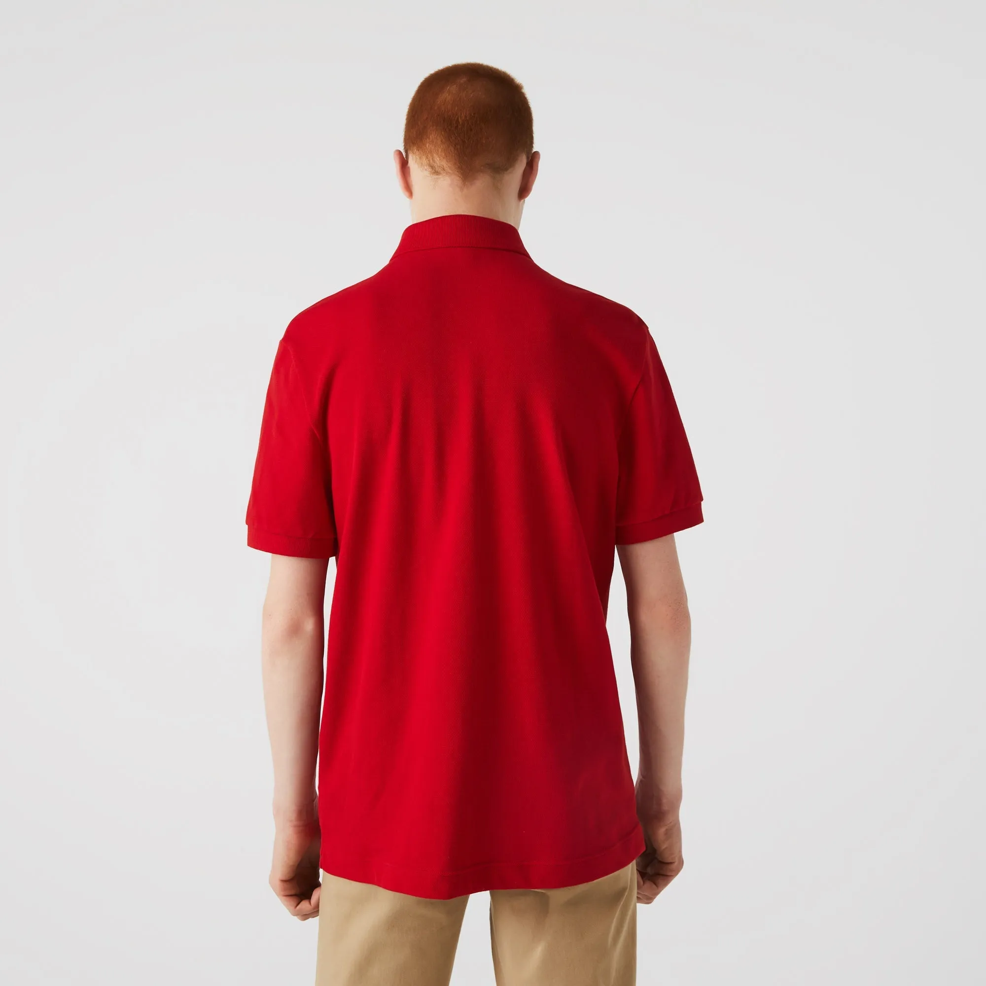 Lacoste Polo Smart Paris rouge coton stretch