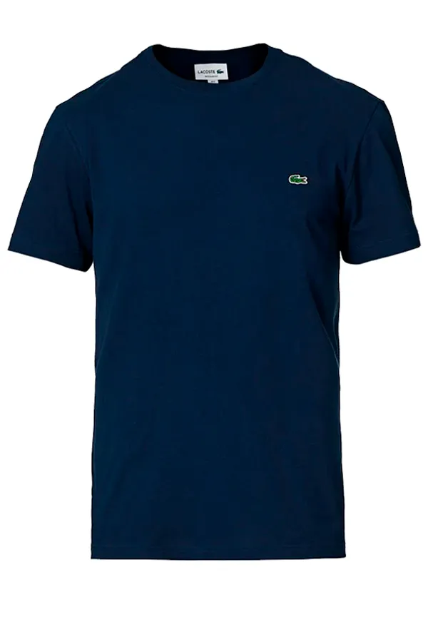 Lacoste Premium Pima Logo Tee Navy