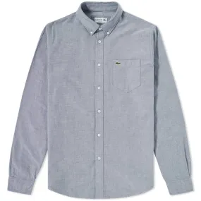 Lacoste Regular Fit Oxford ShirtNavy Blue