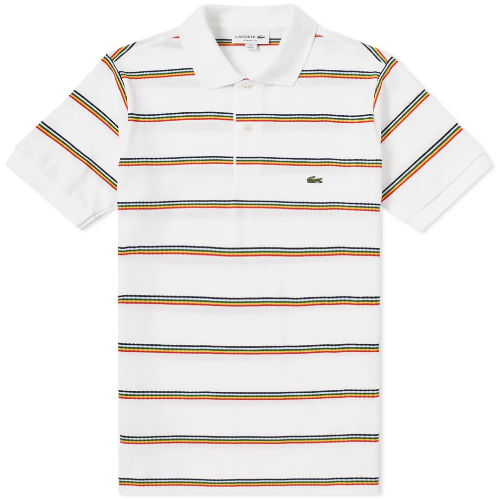 Lacoste Retro Stripe PoloWhite & Multicolour