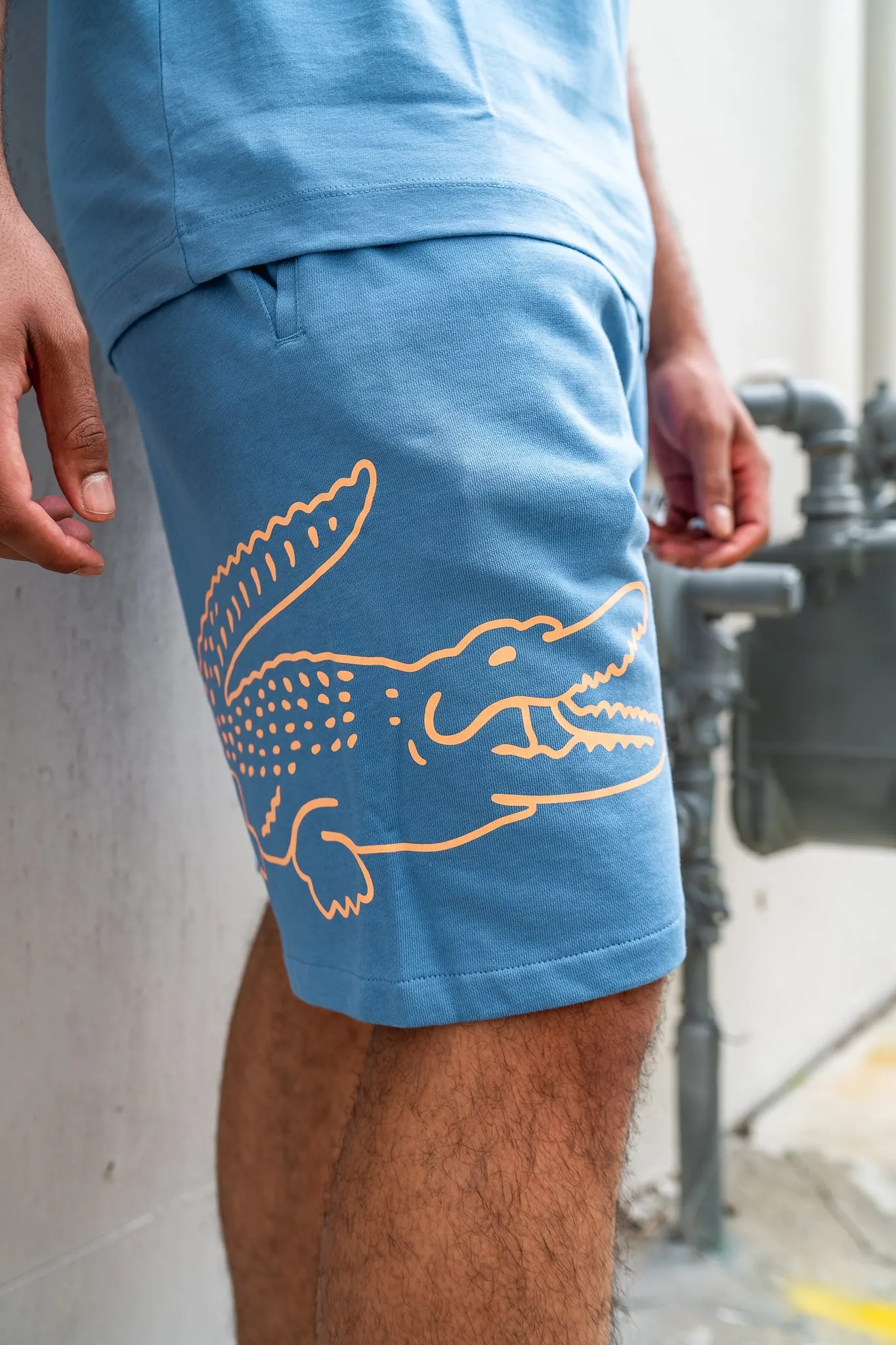 Lacoste Side Gator Shorts (Ocean)