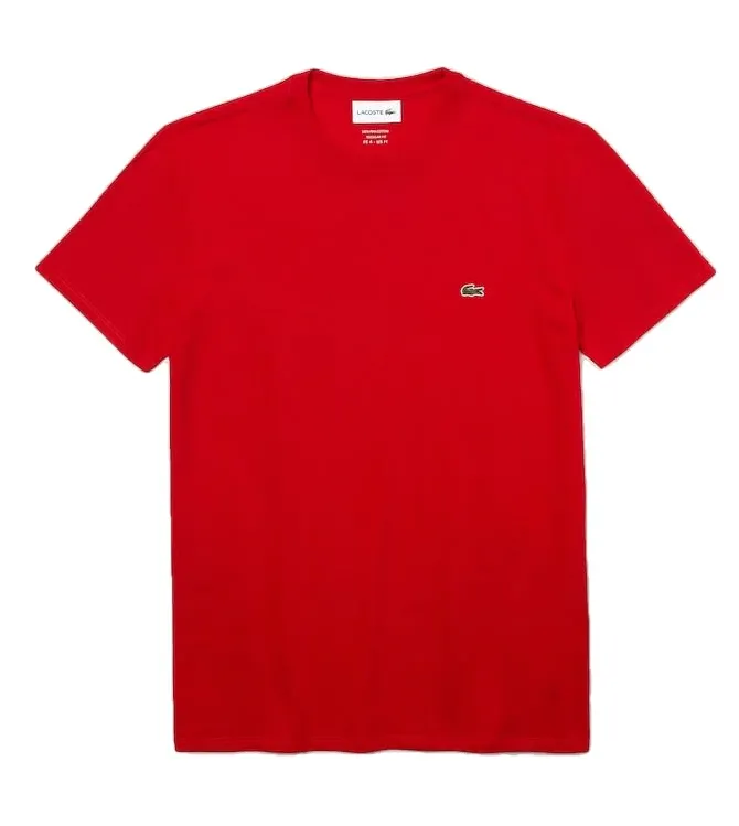 Lacoste T-shirt Rouge pima uni