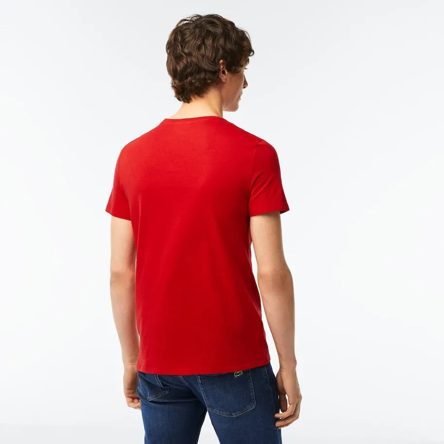 Lacoste T-shirt Rouge pima uni