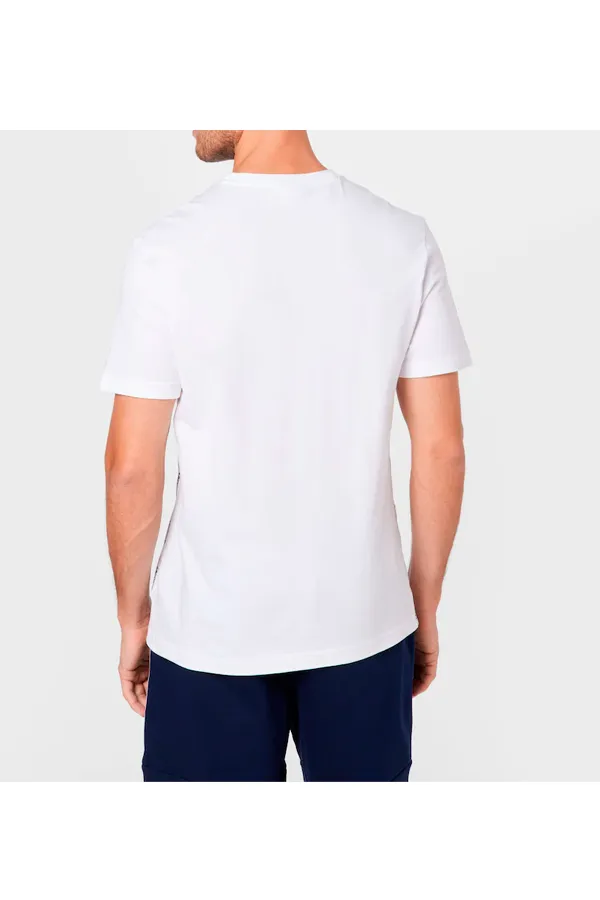 Lacoste Tape Logo Tee White