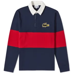 Lacoste Vintage Rugby ShirtNavy & Bordeaux