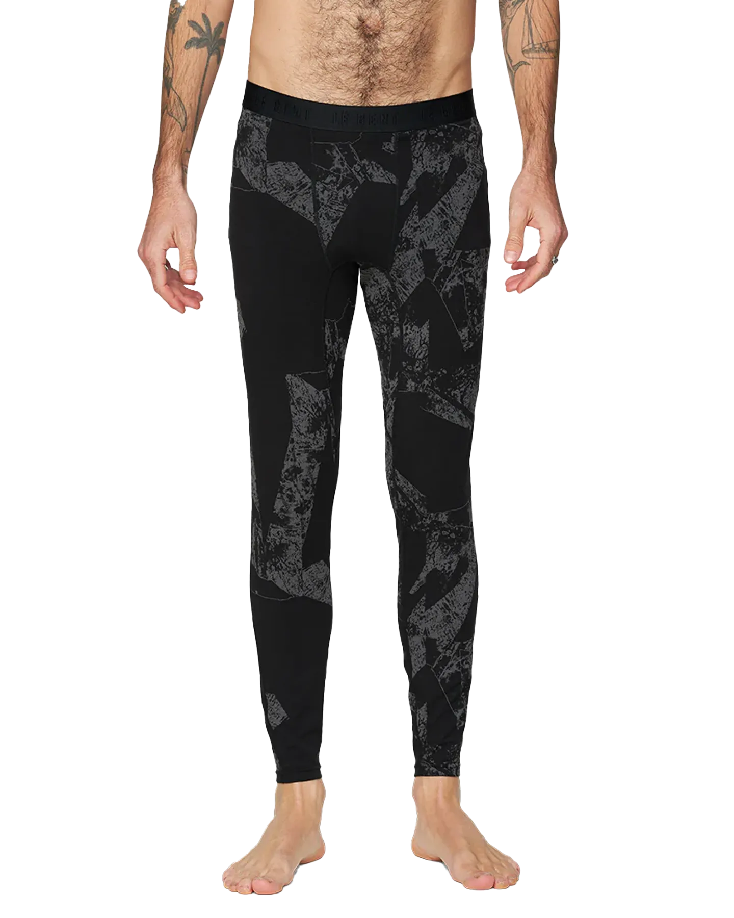 Le Bent Men's Black Fractal Lightweight Bottom