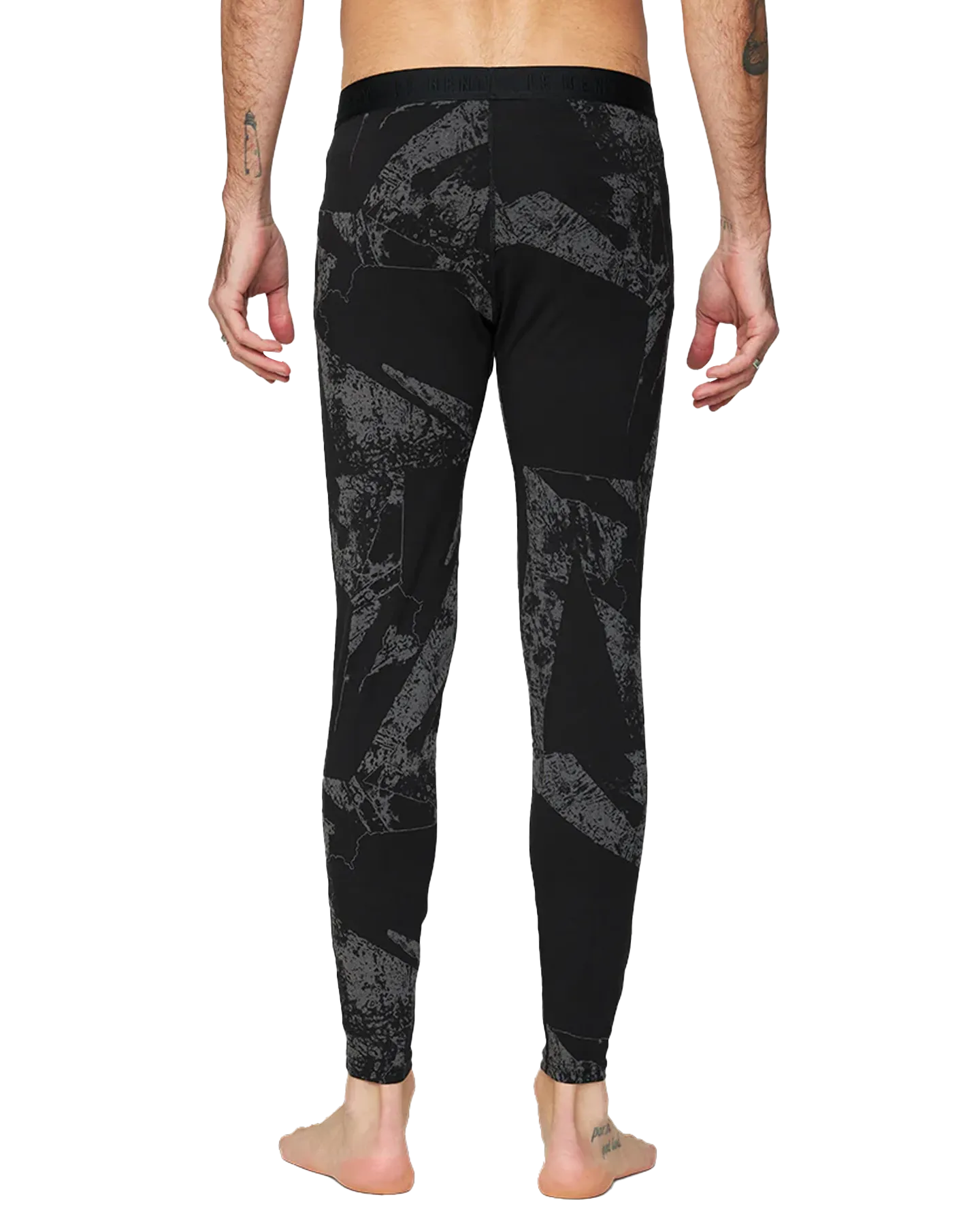 Le Bent Men's Black Fractal Lightweight Bottom