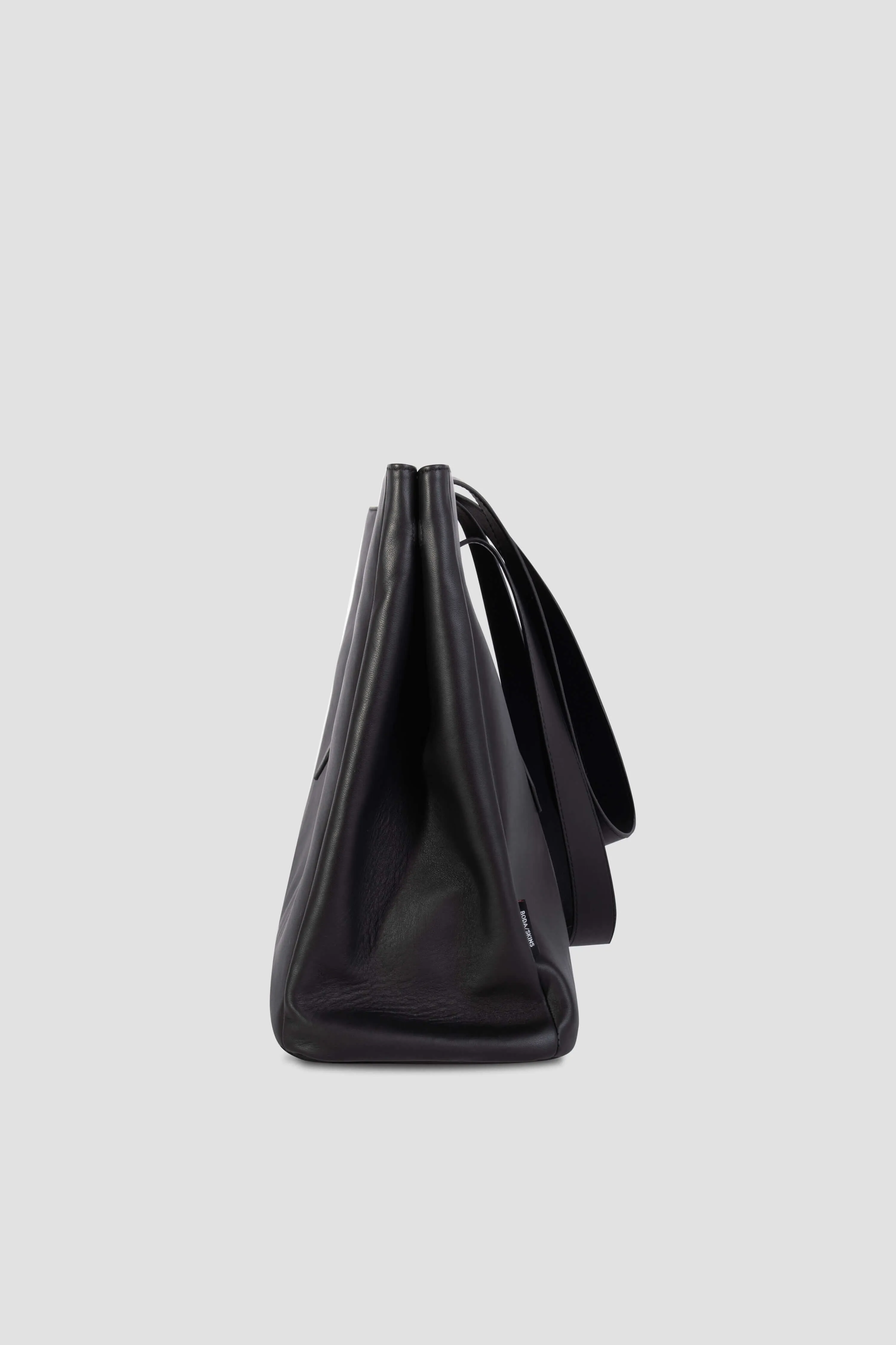 Leather Tote Bag: BLACK BANDANA