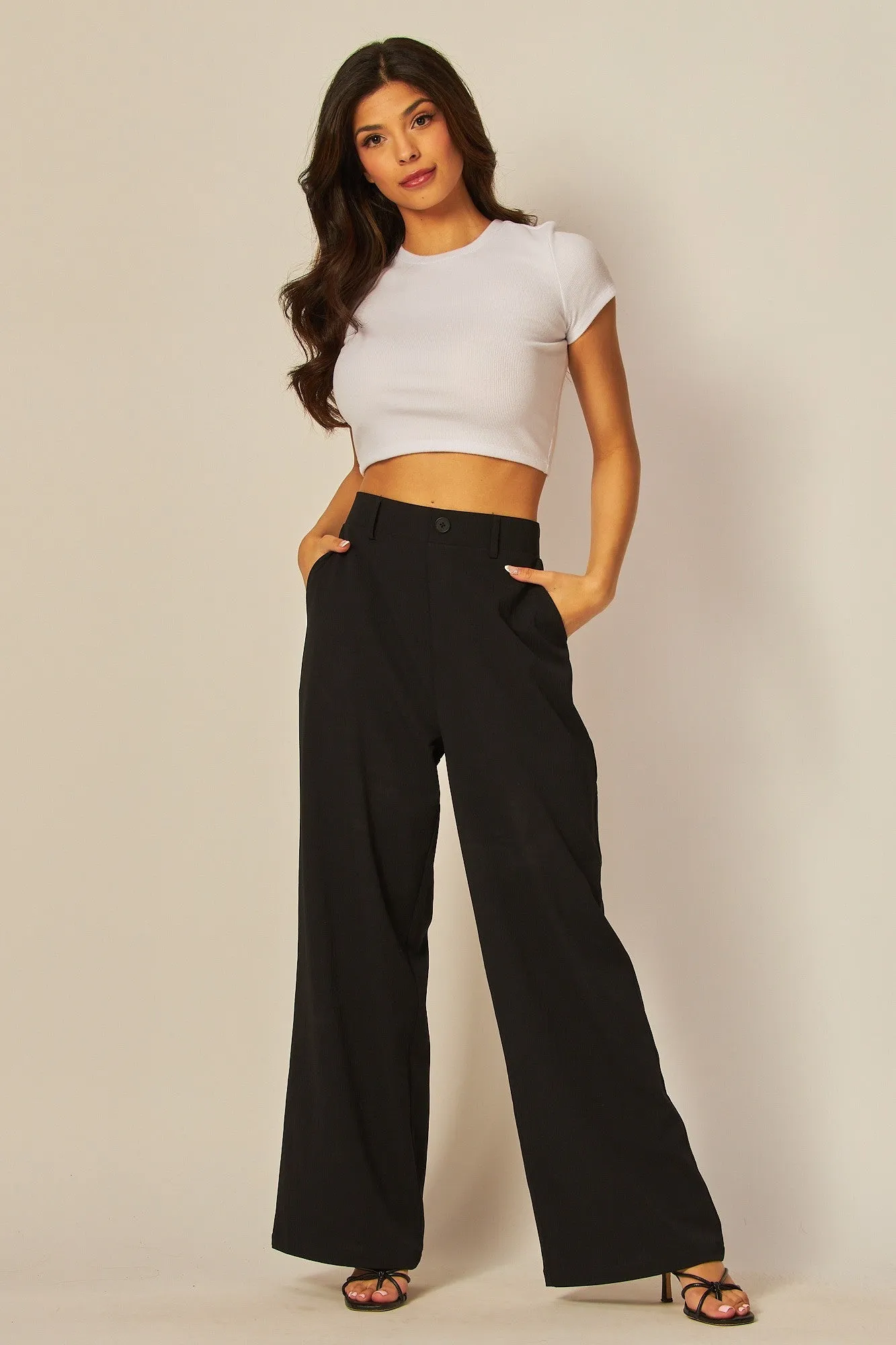 Love High Rise Wide Leg Pants - 2 Colors